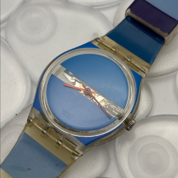 Swatch Accessories - Swatch Watch - GK376 - Blue Painted Time